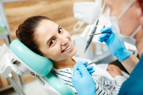 dental patient during an appointment